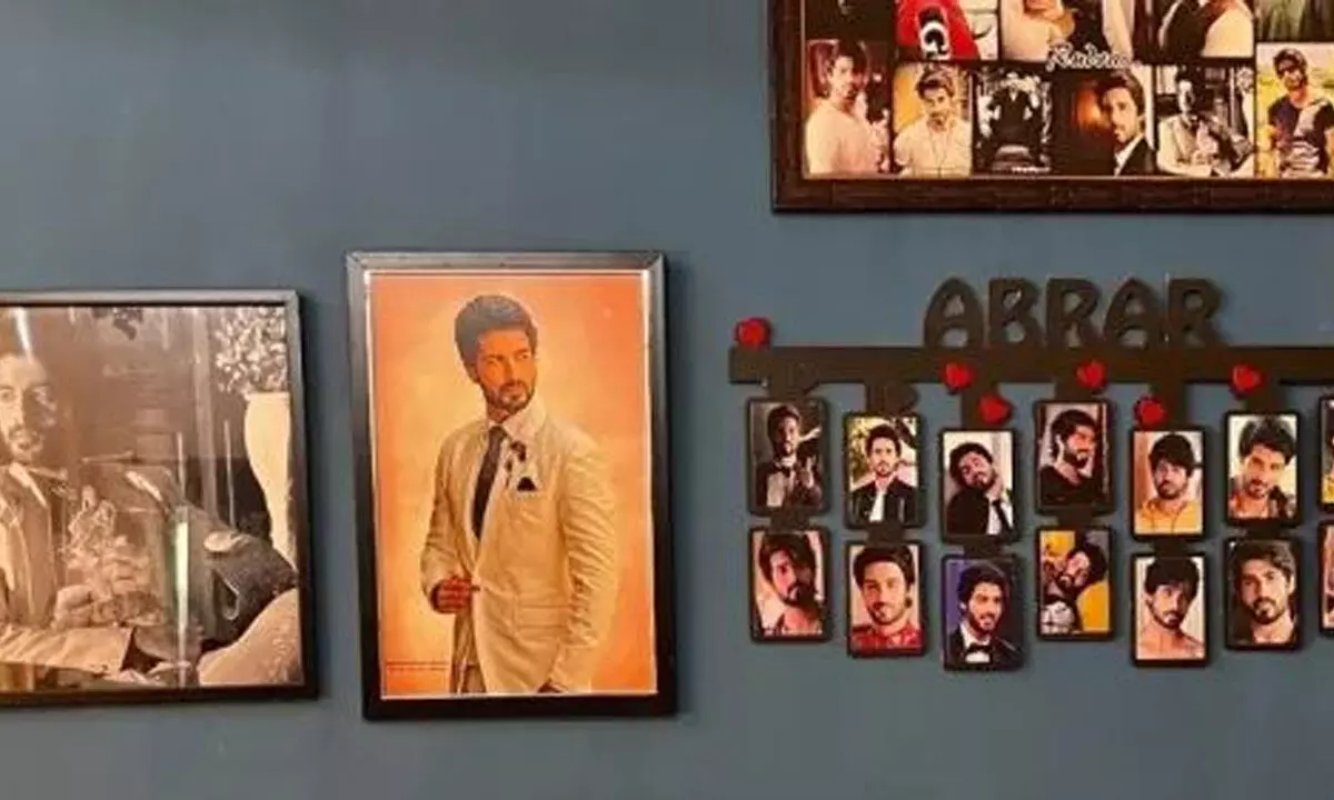 Abrar Qazi decorates his room reflecting the love and support of his fans