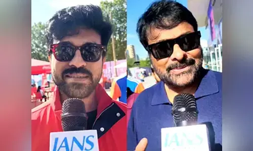 Paris Olympics: Tollywood superstars Ram Charan, Chiranjeevi show up in PV Sindhu’s support