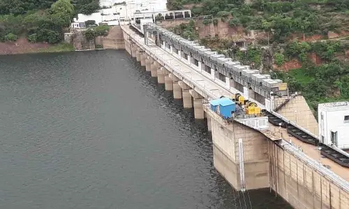Water level at  Srisailam reservoir