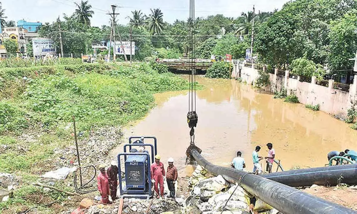 ONGC helps in clearing stagnant water