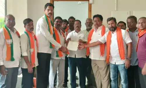 District BJP Morcha Submits Petition to Implement BC Declaration.