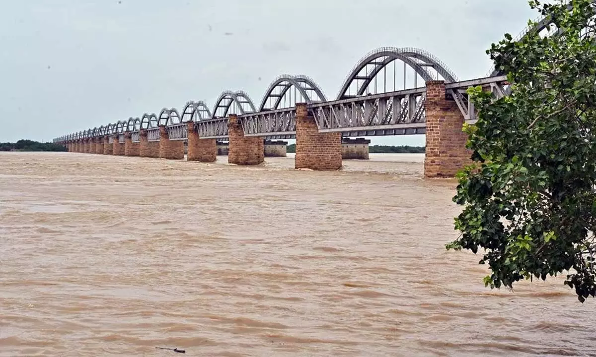 River Godavari at Pushkara Ghat in Rajahmundry