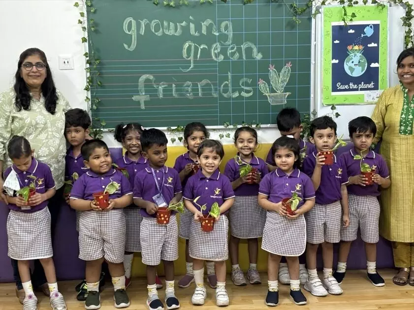 Growing Green Friends Together activity for kids organised