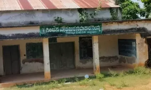GCC depot in Meliaputti mandal in a dilapidated condition because of disuse