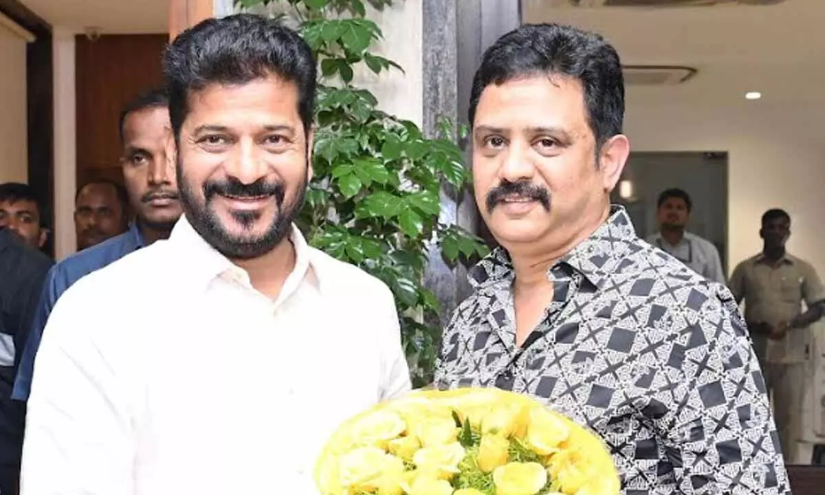 New TFCC President Bharat Bhushan meets Telangana CM Revanth Reddy