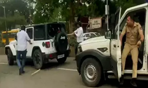 NCP-SP leader Jitendra Awhads car attacked; Yuvraj Chhatrapatis outfit claims responsibility