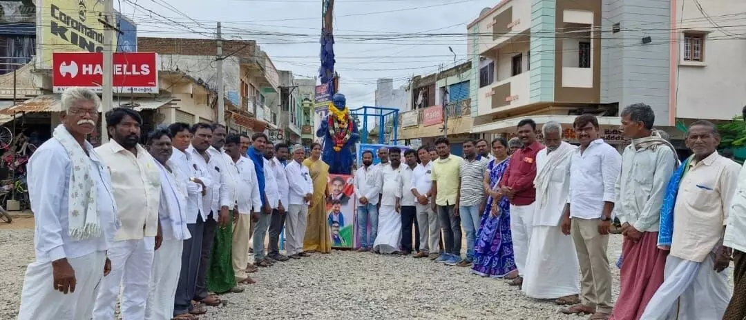 Congress Party Celebrates Supreme Court Verdict with Milk Bath Rituals for Leaders Portraits