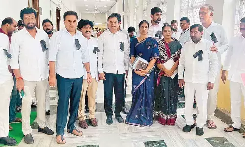 BRS’ brouhaha in Assembly over ‘sister jibe’ by Revanth