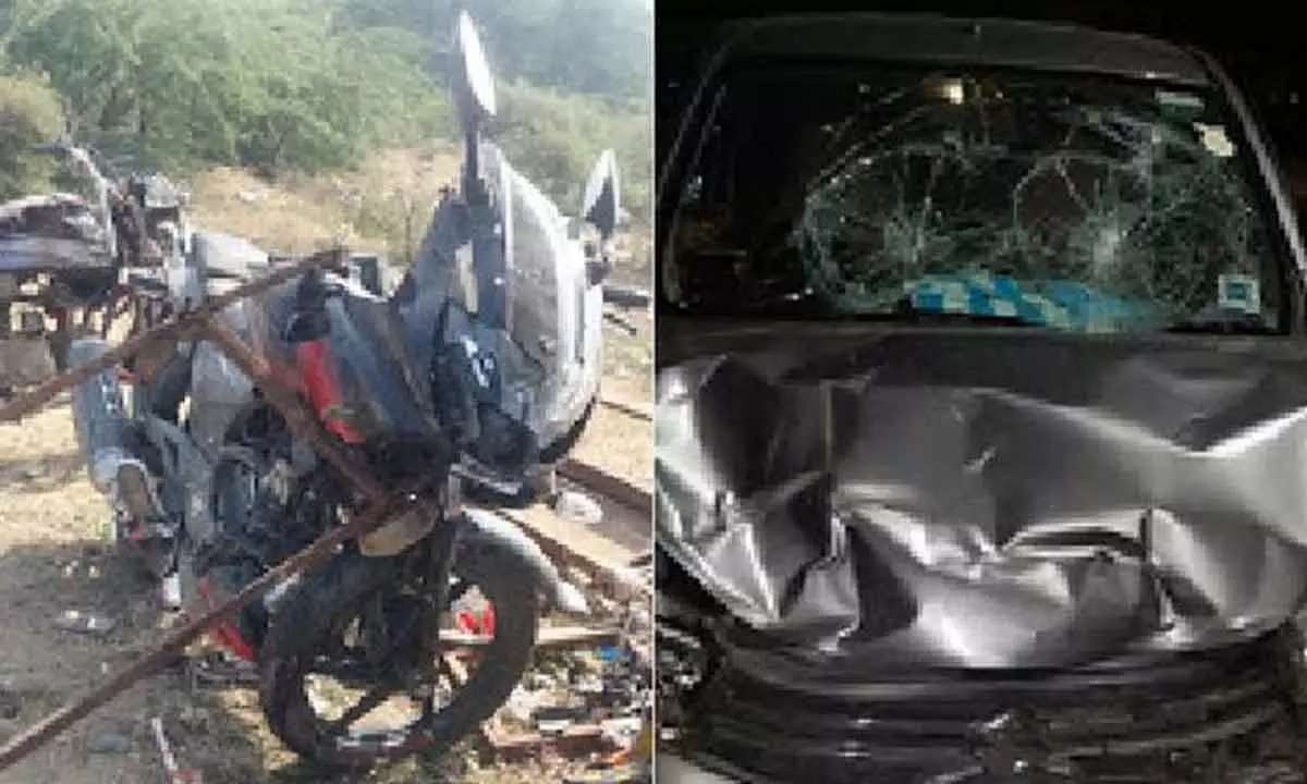 One dead and couple injured after car collides two-wheeler in Ibrahimbagh