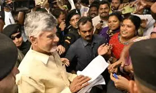 Chandrababu receives grievances from public, assures addressal of Revenue Complaints