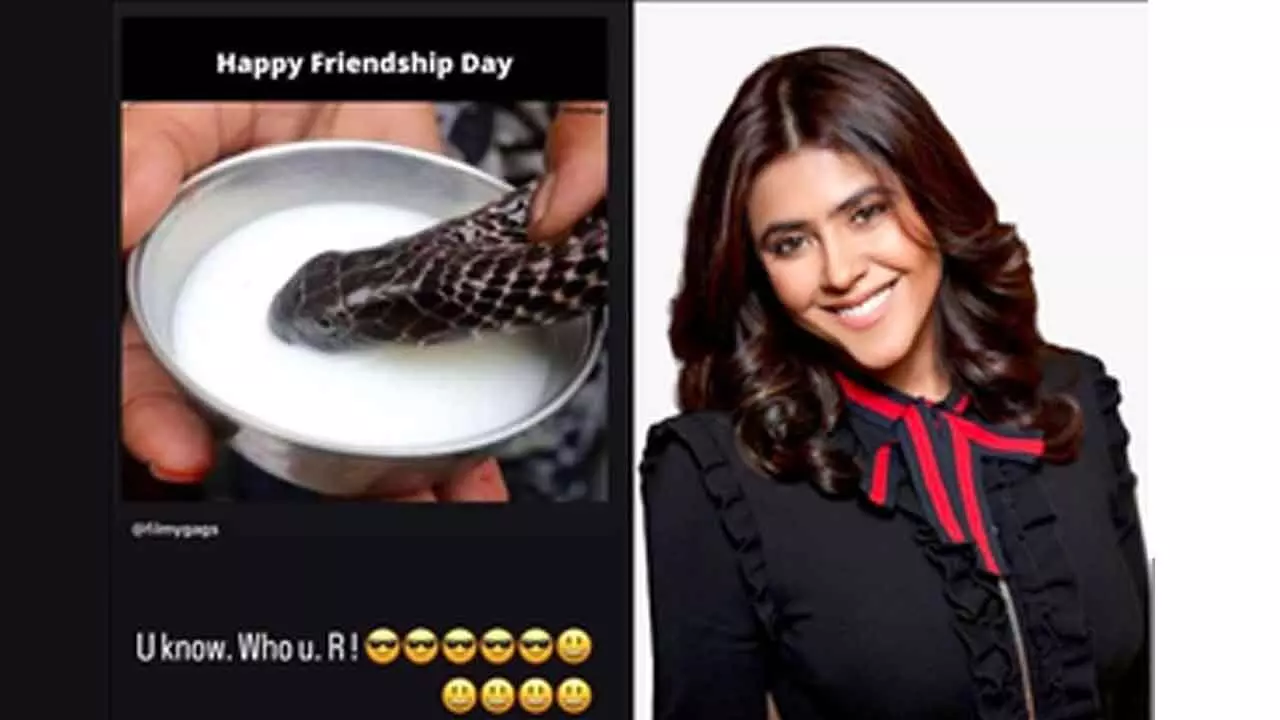 Ektaa Kapoor shares cryptic Friendship Day post about a snake in   disguise of a friend