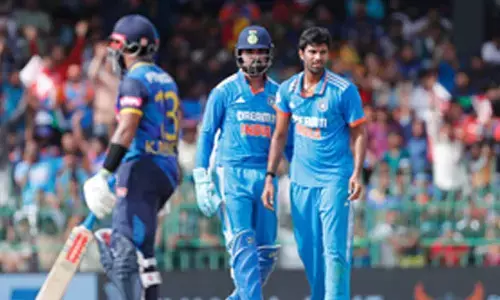 2nd ODI: Washington takes three as Wellalage & Kamindu carry Sri Lanka to 240/9