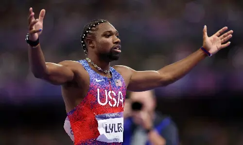Paris Olympics 2024: Noah Lyles pips Kishane Thompson by five-thousandth of a second to win 100m gold medal
