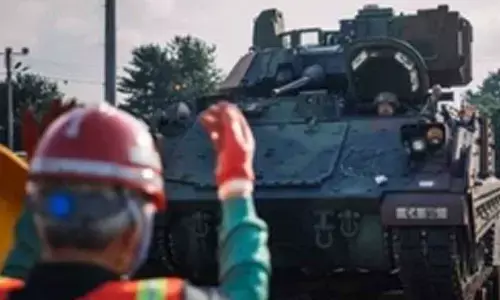 US Army unit trains for rapid deployment to South Korea