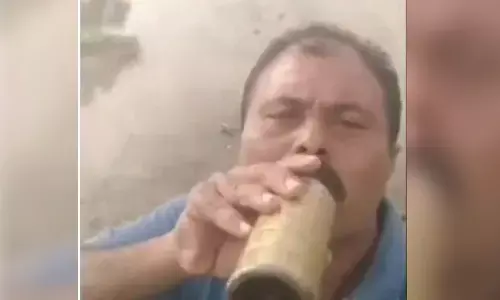 A farmer who tried suicide due to a land dispute died from poison