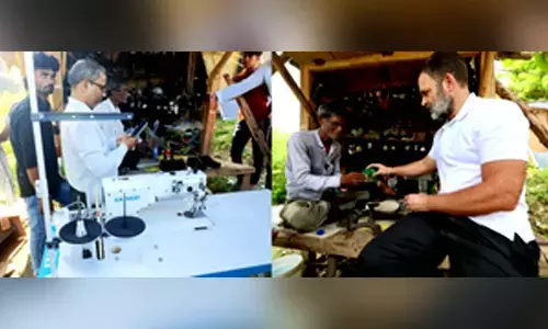 UP cobbler whose shop was visited by Rahul Gandhi meets Sultanpur DM