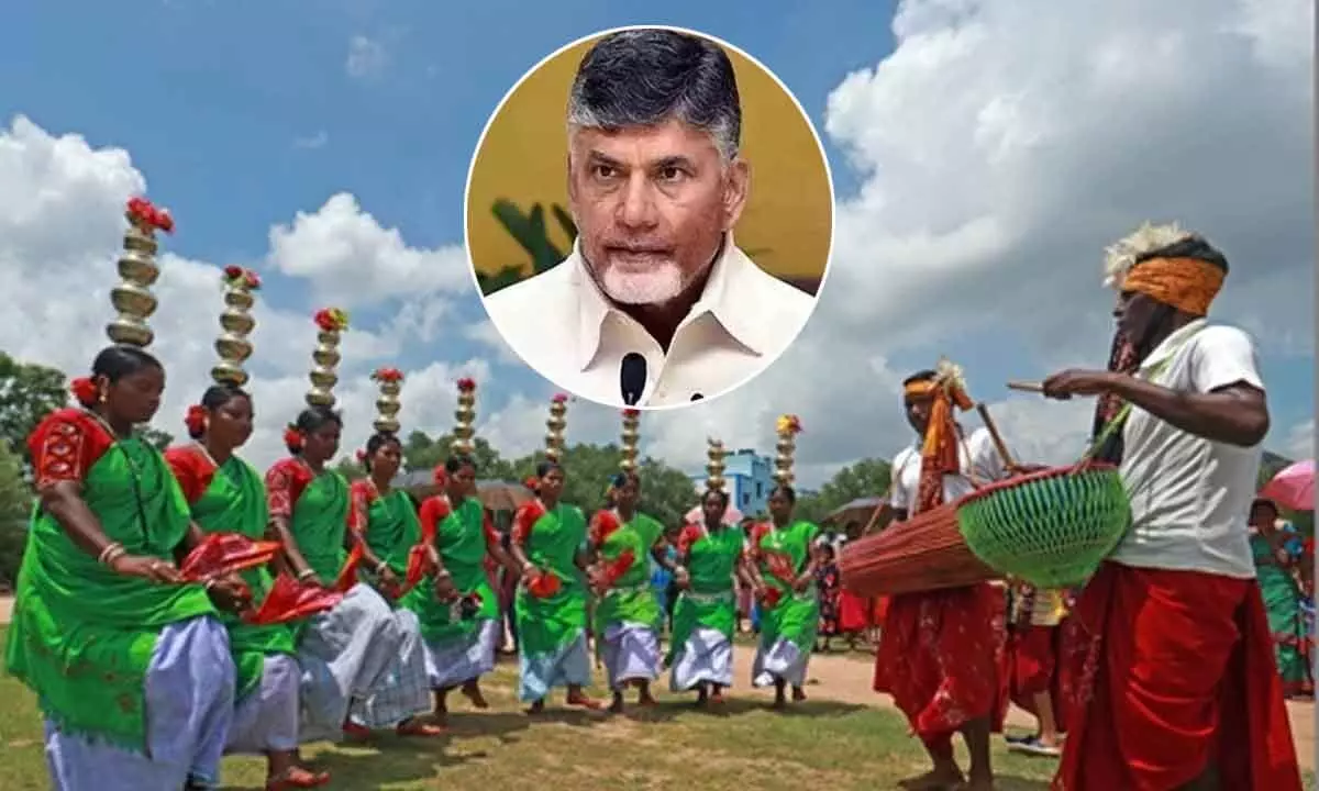 AP CM Chandrababu Naidu and Lokesh wishes tribals on International Tribals Day