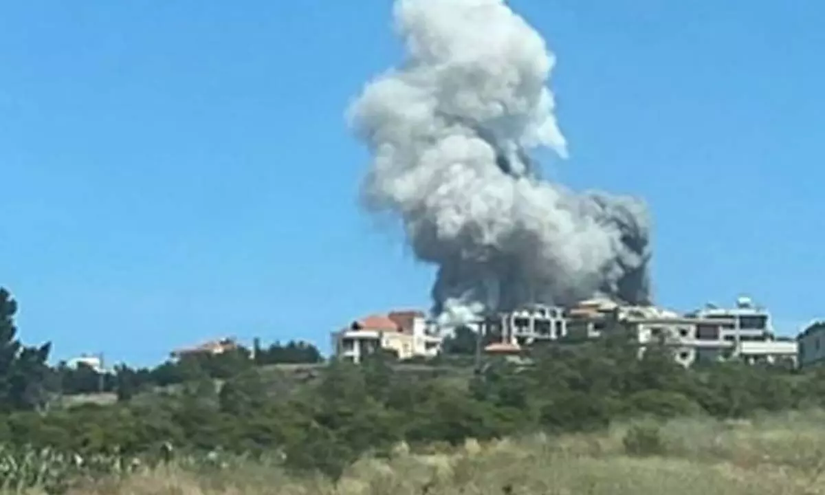 Two killed in Israeli airstrike on Lebanese town