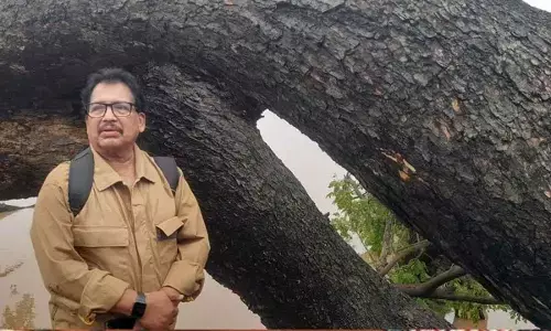 Director Vamsi visits collapsed ‘Movie Tree’