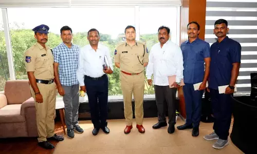 Cyberabad CP Rewards Staff for their Good Work