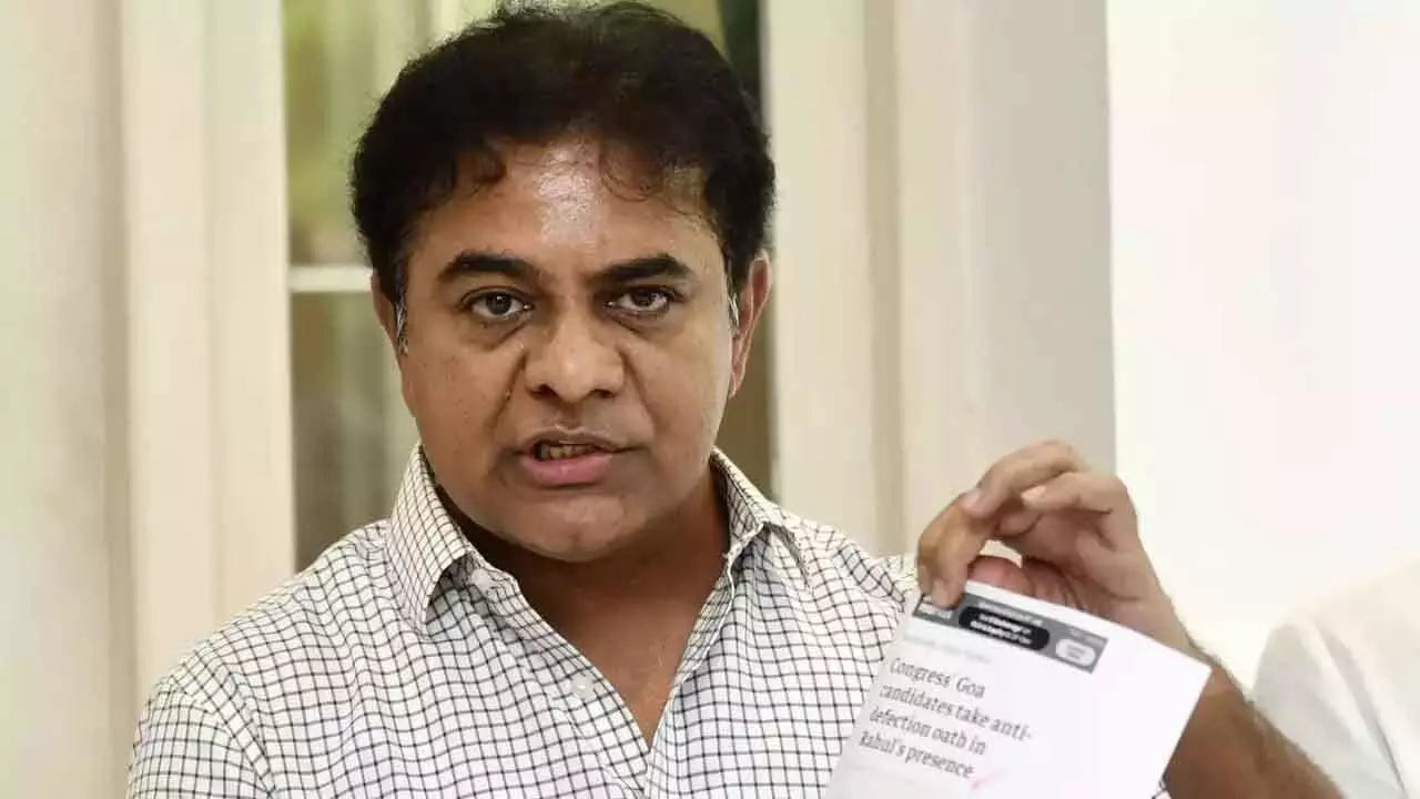 KTR demands Rahul Gandhi to respond on Valmiki scam in KA