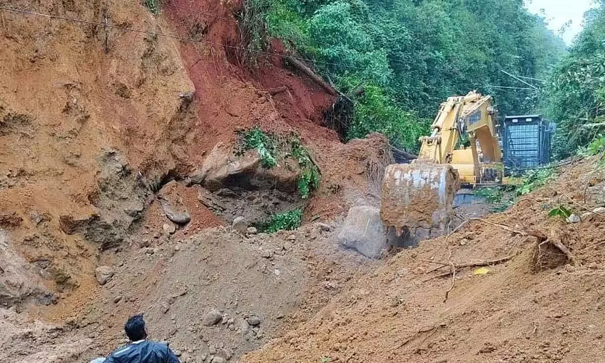 Landslide occurs near Sakleshpur