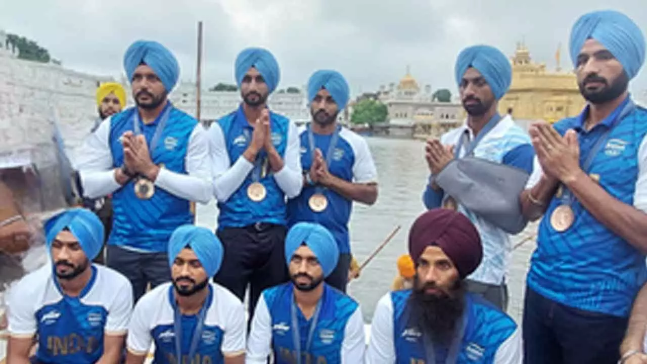 Punjabs hockey players return to Amritsar after winning Olympic bronze