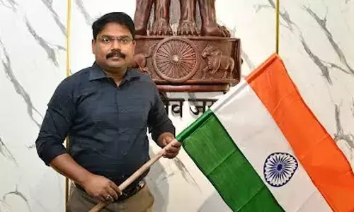 Greater Visakhapatnam Municipal Corporation Commissioner P Sampath Kumar called upon people to participate in the ‘Har Ghar Tiranga’ nationwide campaign, in Visakhapatnam on Sunday