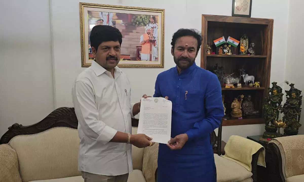 Kollu Ravindra meets Union Minister Kishan Reddy, seeks Strengthening of AP Mining Sector