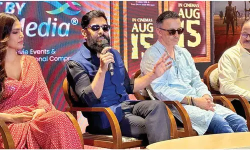 Vikram shares his excitement for ‘Thangalaan’ at Vijayawada promotion