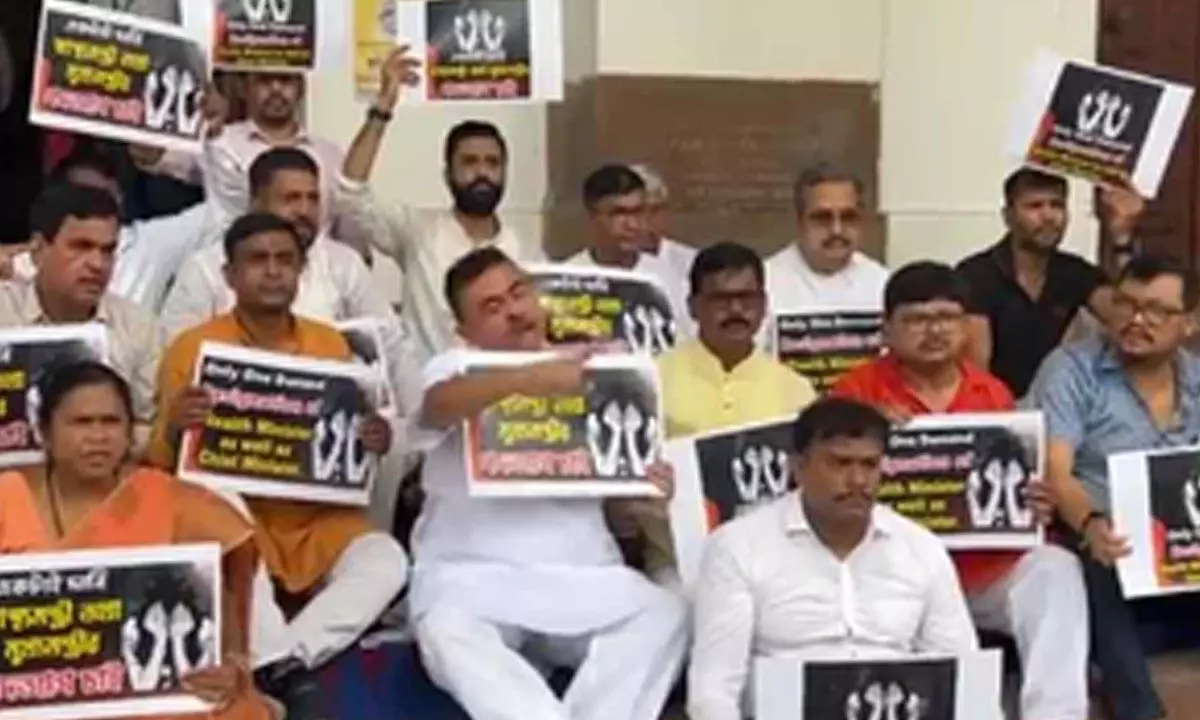 Doc’s rape & murder: BJP MLAs stage dharna at Assembly