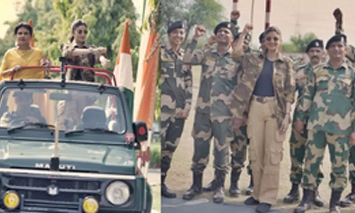 Shilpa Shetty celebrates Independence Day with BSF jawans