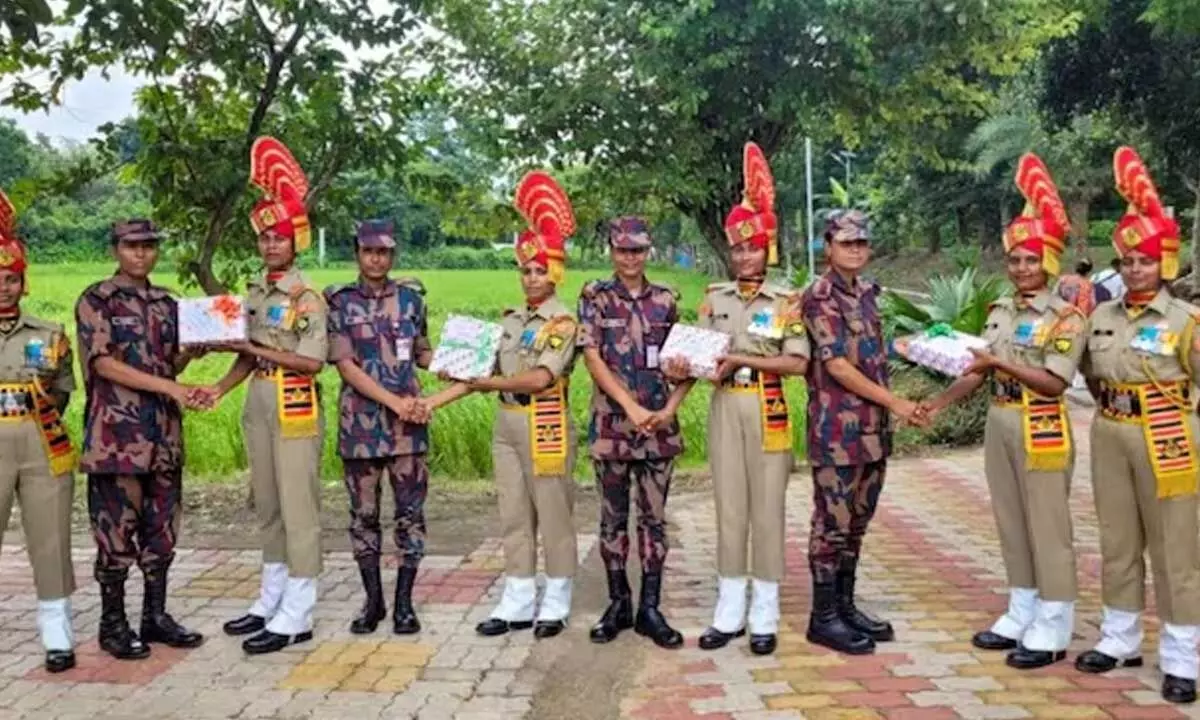 BSF Womens Unit Makes History In Independence Day Border Exchange With Bangladesh