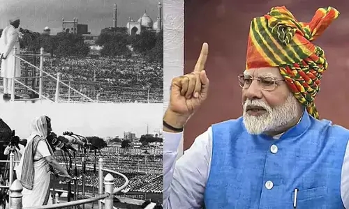 Narendra Modis 11th consecutive I-Day address, 3rd PM after Nehru, Indira Gandhi