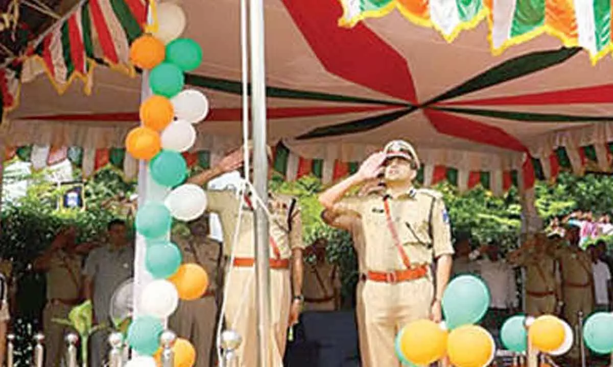 Cyberabad Police Commissionerate celebrates I-Day