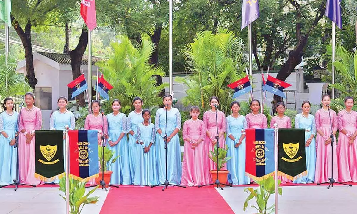 Independence Day celebration at Nasr School