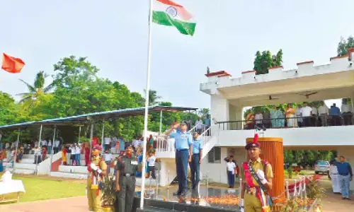 Independence Day celebrations at Sainik School Kurukonda on Thursday