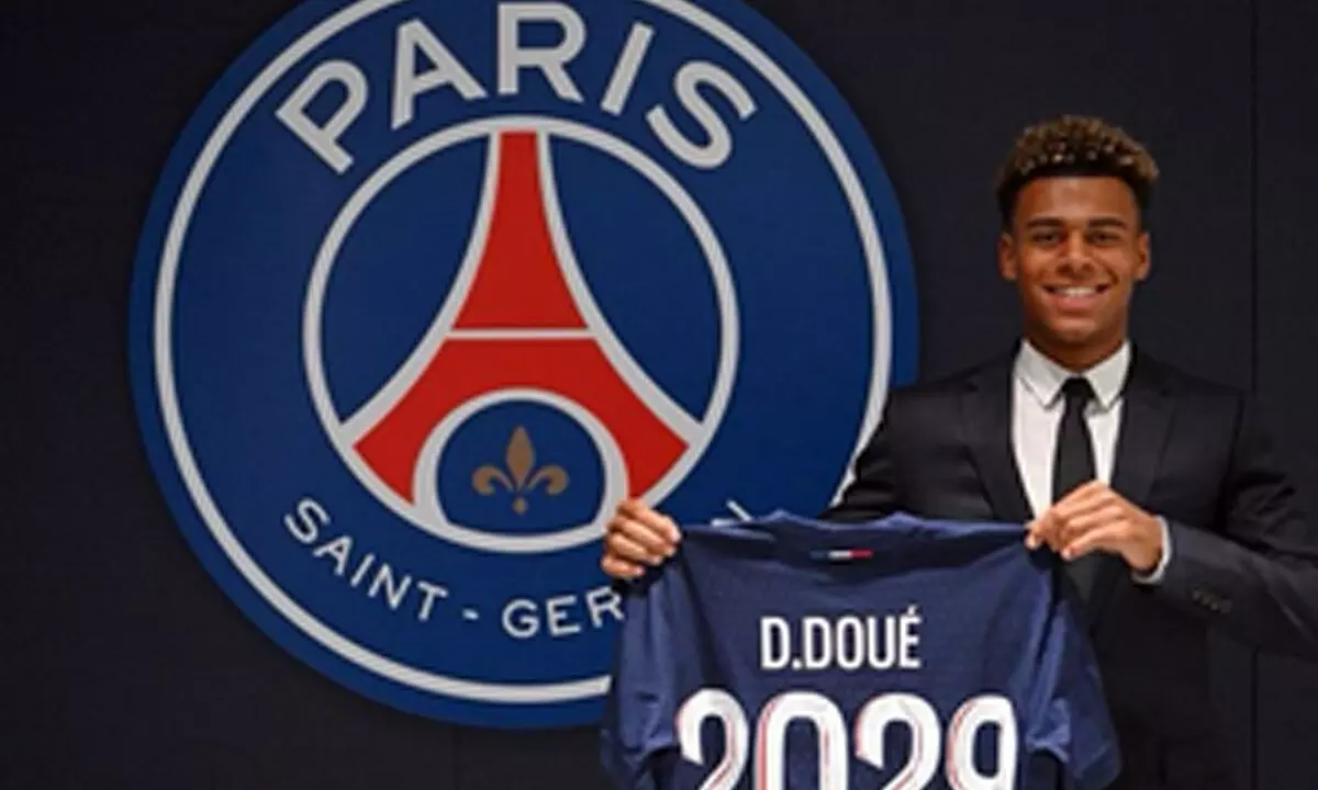 Football: PSG sign French midfielder Desire Doue from Rennes on a five-year contract