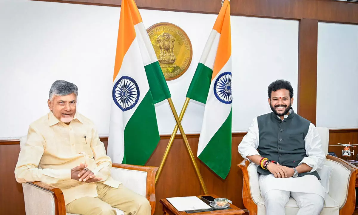 Union Minister Rammohan Naidu meets Chandrababu in Delhi, says Aviation Services will be enhanced