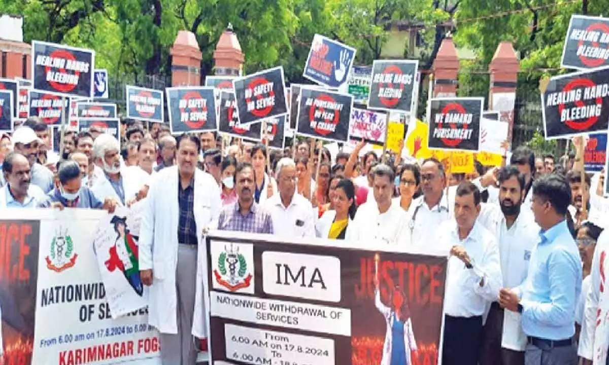 Doctors stage protests, medical services halted