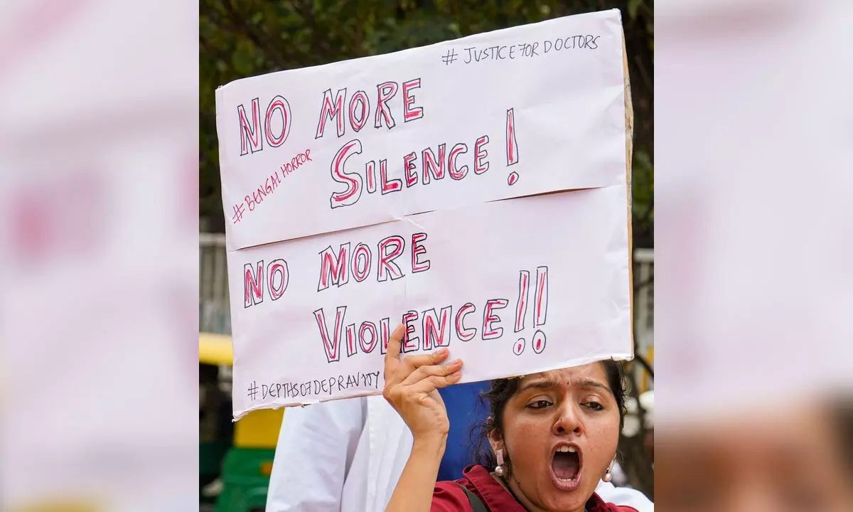 Doctors hold protest seeking justice for Kolkata rape-murder victim