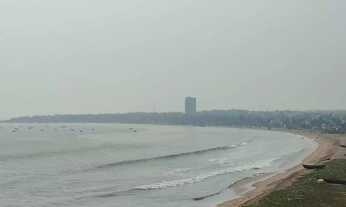 A view of Visakhapatnam beach