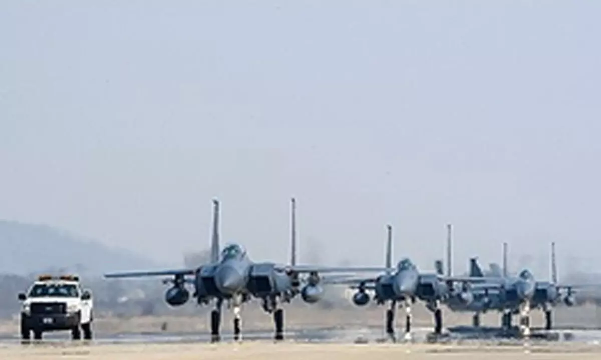 South Korea, US begin large-scale joint air drills