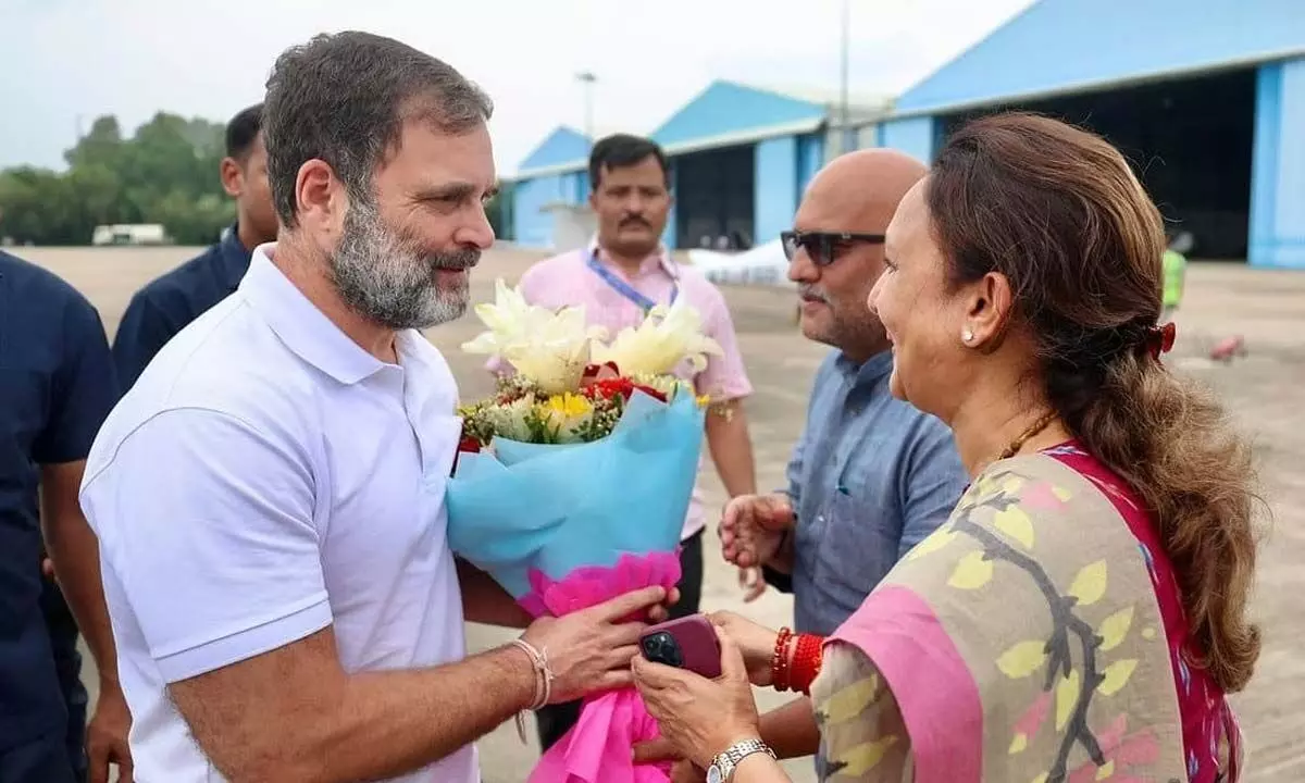 Rahul Gandhi Visits Family Of Slain Dalit Man In Raebareli