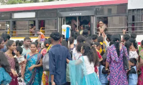 Buses jam-packed on festival day