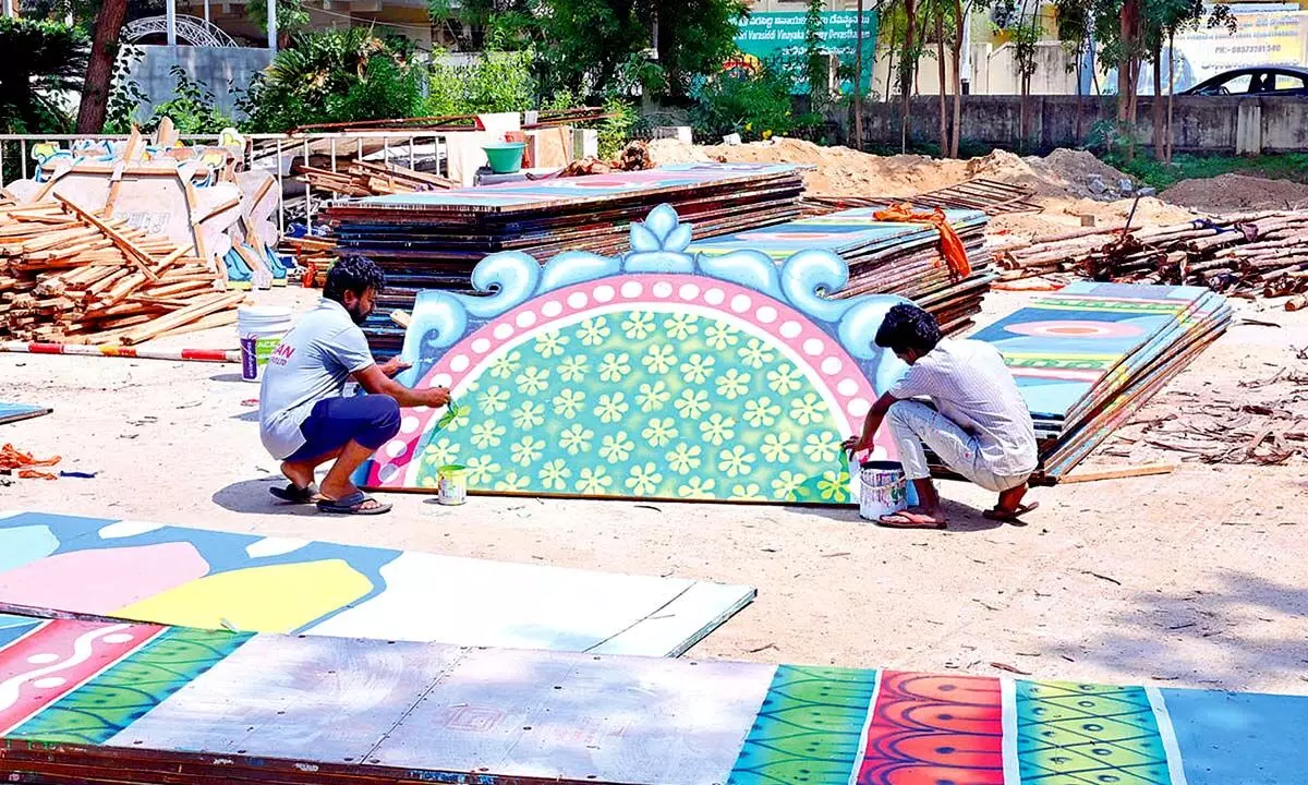 Kanipakam Brahmotsavam works going at a snail’s pace