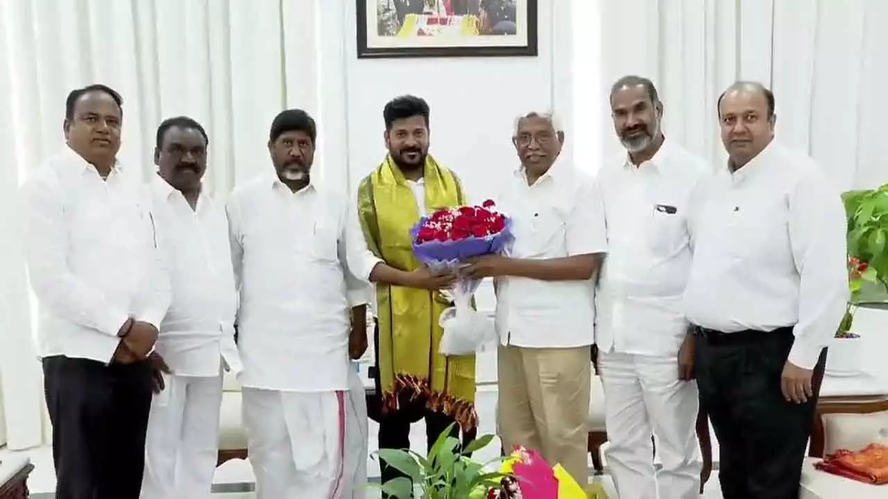 MLCs Kodandaram and Aamer Ali Khan Meet CM Revanth Reddy