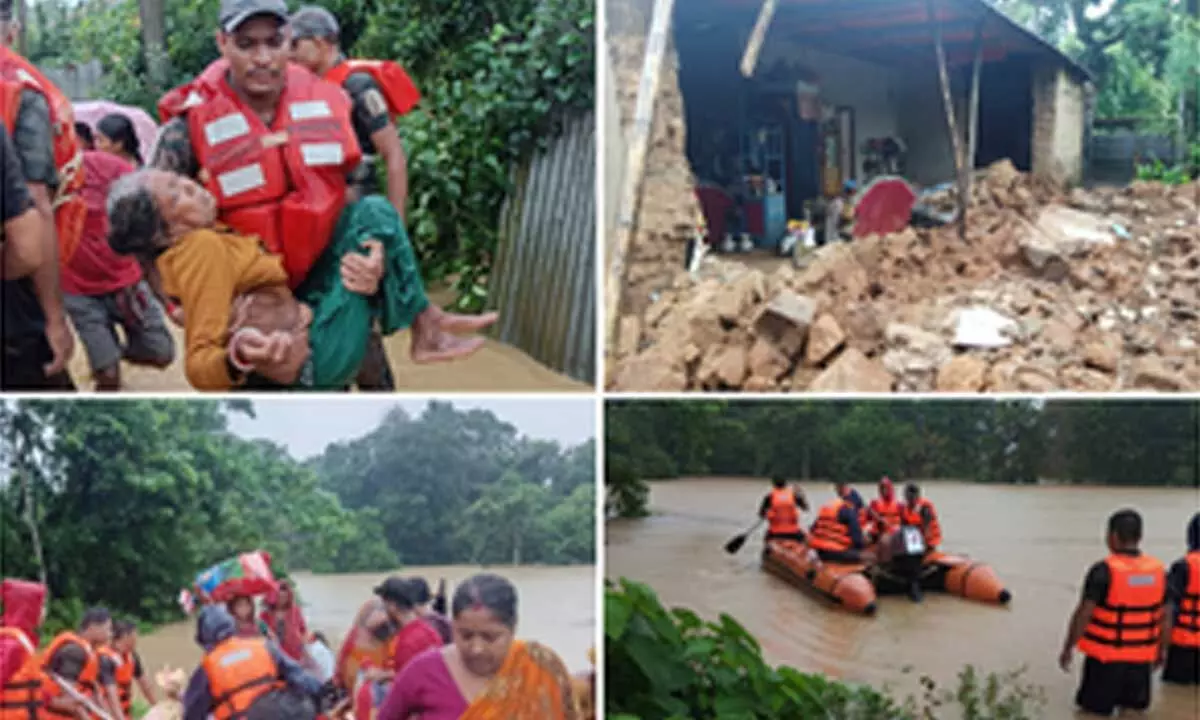 Flood situation in Tripura worsens, death toll rises to 10, over 34,000 people in camps