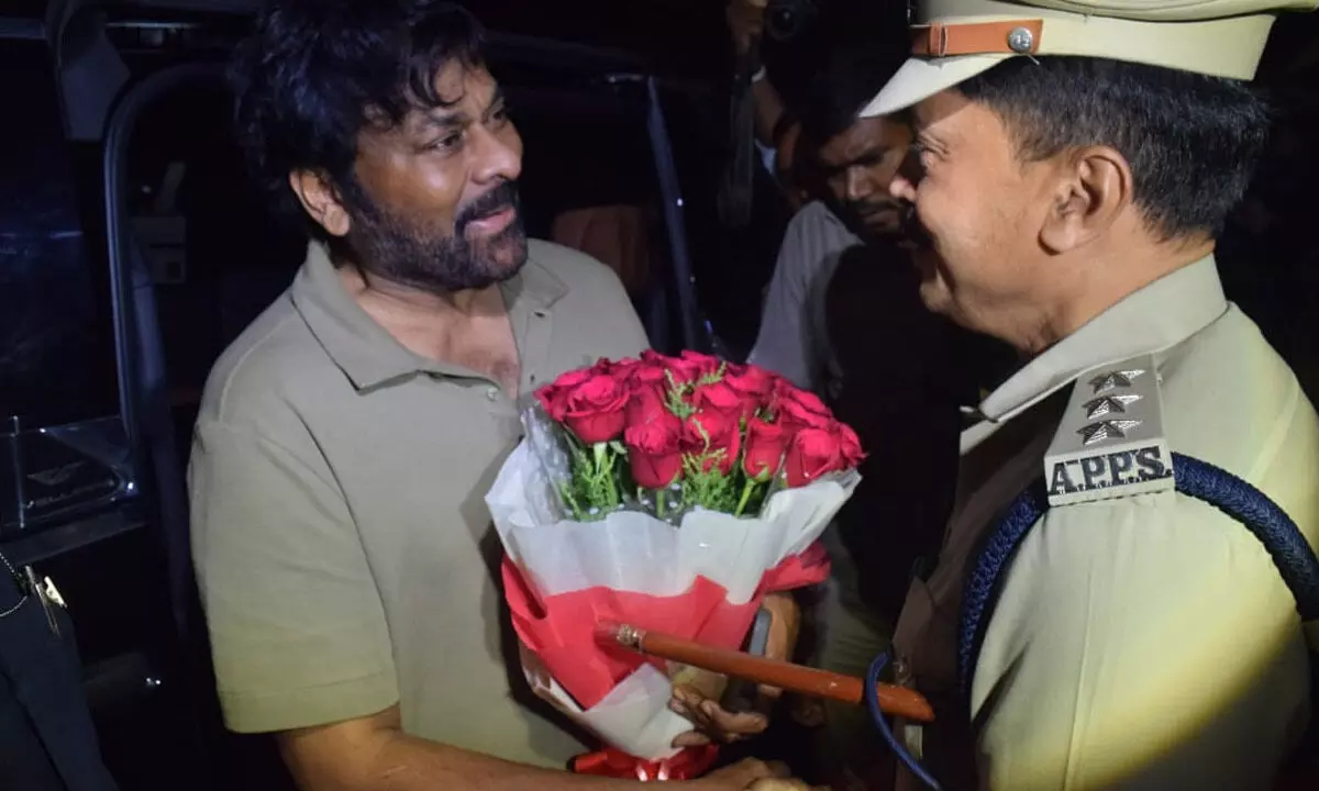 Mega Star Chiranjeevi arrived in Tirumala To Celebrate his birthday