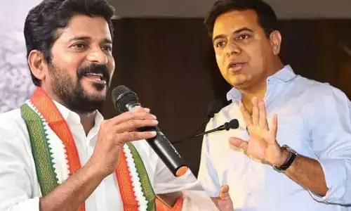 Revanth, KTR trade verbal slugfest over Rajiv Gandhi statue near Sectt